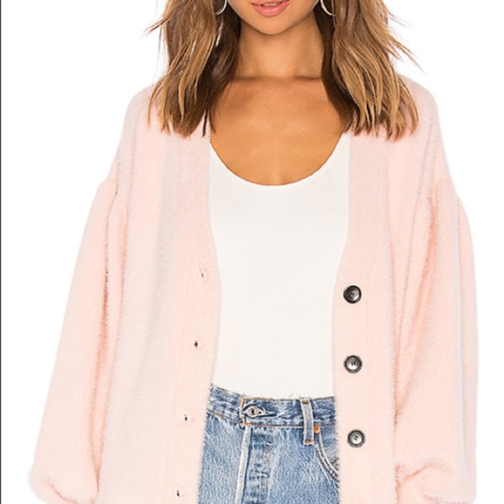 LPA Mercy Cardigan Light Pink XS NWOT - Picture 4 of 13